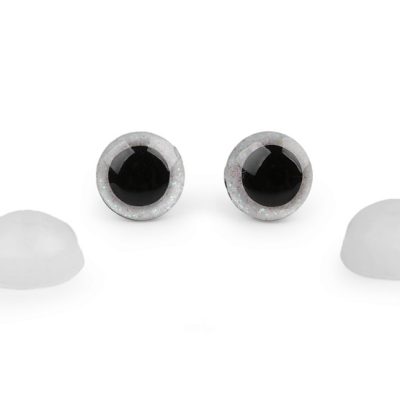 Ochi pentru jucării cu sclipici crem deschis Ø12 mm